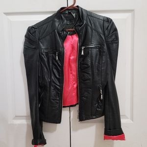 Faux leather jacket